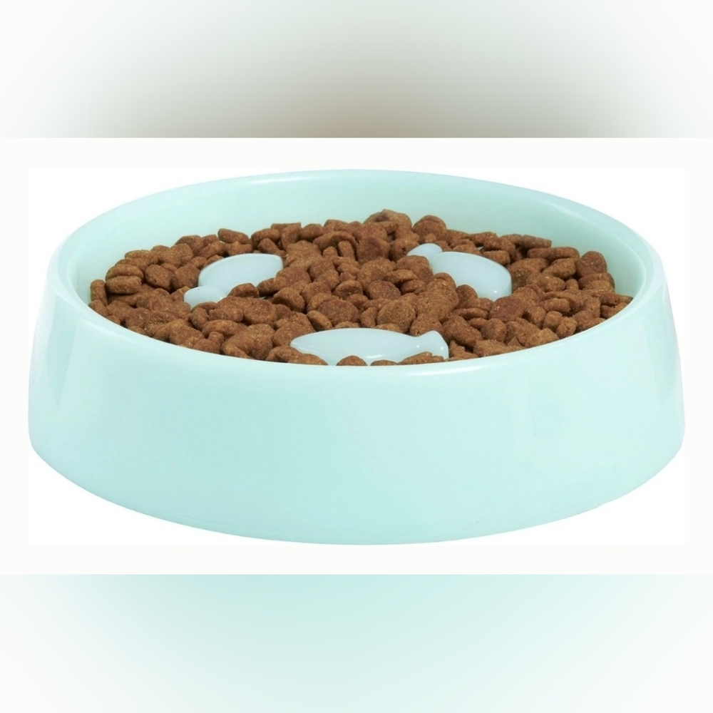 Frisco Fish Shaped Ridges Slow Feed Bowl - Picture 2 of 6
